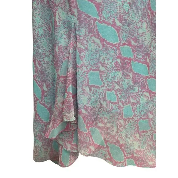 DVF Diane von Furstenberg Talia Tank Midi Dress In Sea Python Crest print, Sz. 6 - Picture 6 of 13